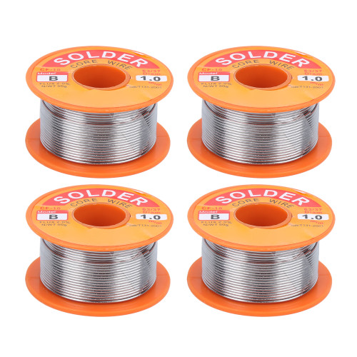 4Pcs Solder Core Wire Tin Flux Soldering Welding High Purity NoCleaning Reel 50g 1mm