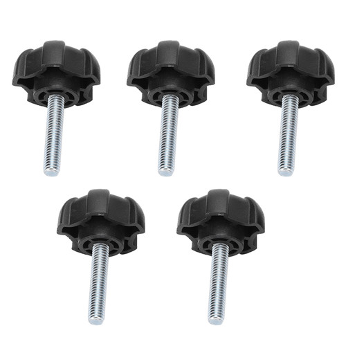 5PCS Plastic Five Pointed Star Knob Replacement M6-30 Hand Knob Tightening Screw