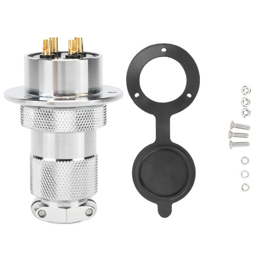 Aviation Plug Socket Connector 30mm Electrical Power Adapter for Machine Equipment 4 Pin