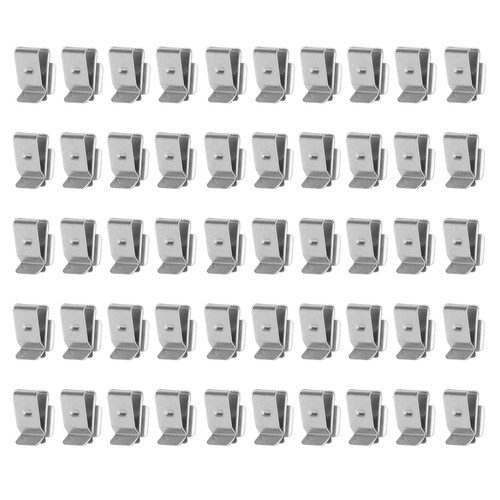 50 Pcs Solar Panel Cable Clip Barb Design Smoothly Edge 304 Stainless Steel Trailer Frame Wire Clips for PV System