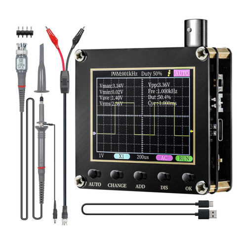 Digital Oscilloscope Signal Waveform Transistors 2.4in Display Handheld Oscilloscope