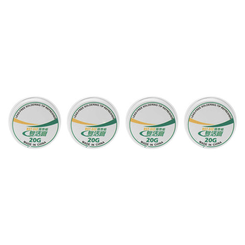 4Pcs Soldering Tip Refresher Clean Paste Tin Powder Resurrection Paste for Oxide Solder Iron Head 20g