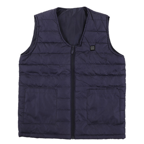 Heated Vest V Neck Smart Constant Temperature Breathable Warm Heating Vest for Winter Royalblue M