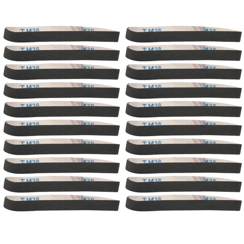 20Pcs Sanding Belt Abrasive Sandpaper Rolls Mental Grinding Polishing Burring Tool180#
