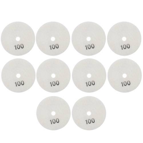 10Pcs 3in Sanding Discs Pads Buffing Polishing Diamond Marble Concrete Stones 100 Mesh