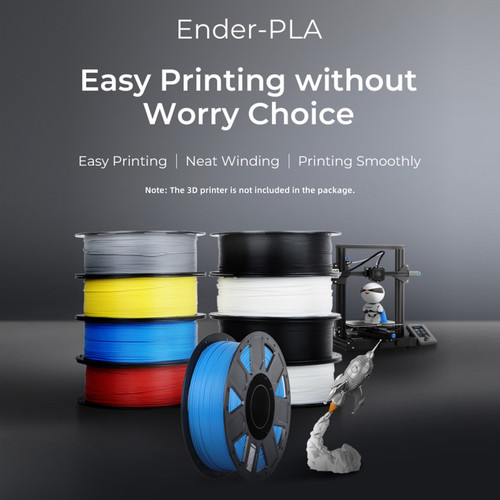 Creality Ender-PLA Filament for Ender Series CR Series All FDM Creality 3D Printer 1.75mm 1kg/2.2lbs Filament Dimensional Accuracy +/-0.03mm