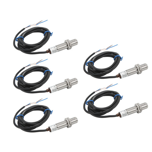 5Pcs Proximity Sensor 2 Wire Normally Open M12x1 Approach Detecting Switch 10‑36V DC Accessory