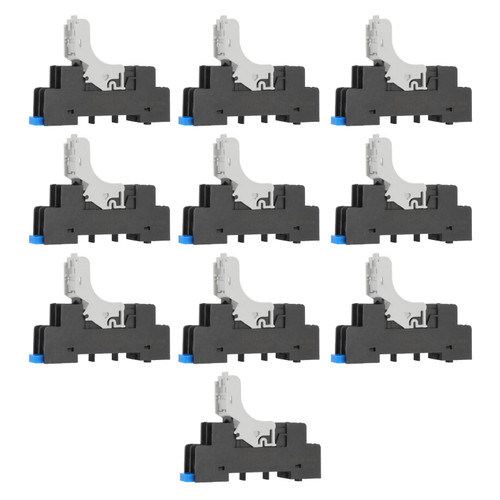 10Pcs Relay Base 8 Pin Holder Socket Accessory Set Kit AC  for Lathe Equipment