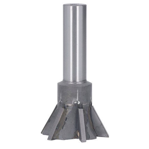 Dovetail Cutter 60mm 60 Degree 6 Flutes Milling Cutting Tool with Straight Universal Shank for Steel