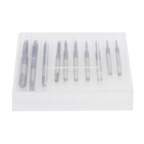 10Pcs Screw Tap Set Straight Flute Machine Tap M1 M1.2 M1.4 M1.6 M1.7 M1.8 M2 M2.5 M3 M3.5