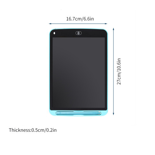 10.5 Inch LCD Writing Tablet Electronic Digital Drawing Board Erasable Writing Pad Color Screen One-Click Erase with Lock Button Gift for Children Adults Home Office School