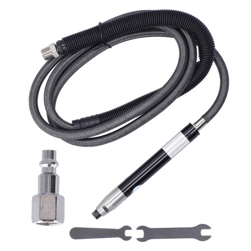 Pneumatic Grinding Pen Air Grinder Adjustable Portable Polishing Tool Set Kit KP‑6091US Plug