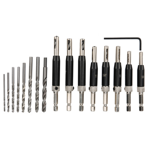 Hinge Drill Bit Hex Handle Self Centering Woodworking Aluminum Alloy Hardware Tools