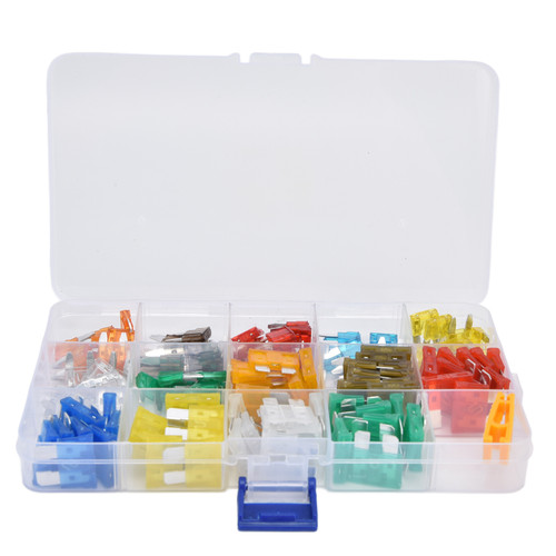 140Pcs Car Blade Fuse Replacement Mini Automotive Fuses Assortment Kit with Clip 2‑40A