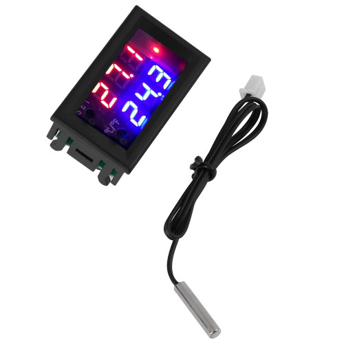 Digital Display Microcomputer Thermostat Temperature Controller Switch with Sensor (12V)