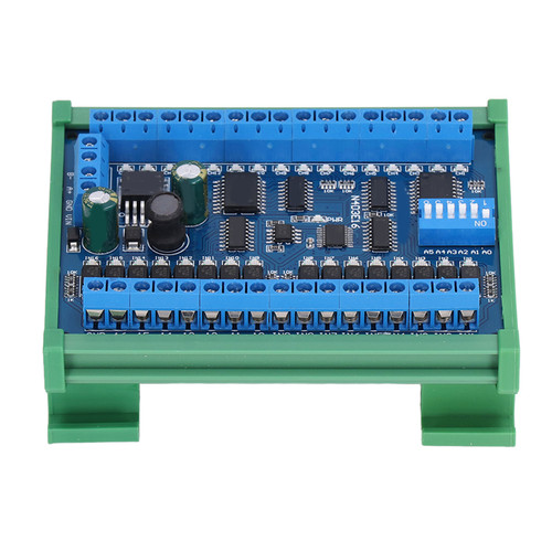 16 Input 16 Output Expansion Board RS485 Remote Control Switch PLC IO Module DC 6.5‑30VWith Shell