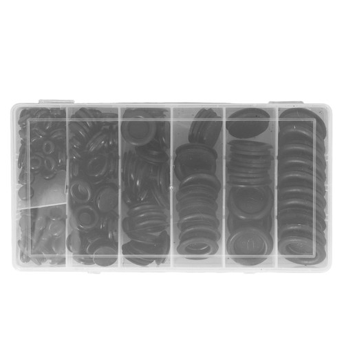 170PCS Rubber Grommet Kit Odorless Good Sealing Anti Corrosion O Rings Assortment Set for Automobile