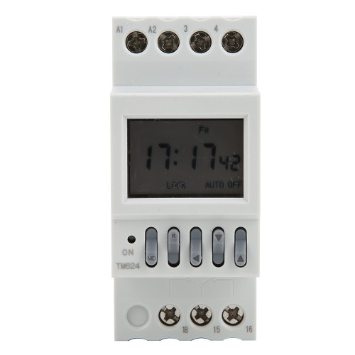 TM624 Digital Timer Power Switch Timer 40 Group Time Controlled Ringer Din Rail Mount