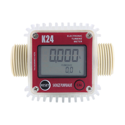 Pro K24 Turbine Digital Diesel Fuel Flow Meter For Chemicals Water