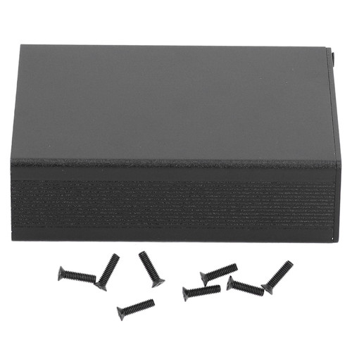Aluminum Alloy Electric Box Project Junction Case Integrated Enclosure 24x64x80mm Matte Black