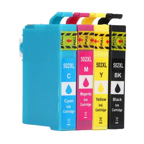 4 Pcs Ink Cartridge Black and Tri Color Combo Set BK C M Y Printer Ink Cartridge Replacement for WorkForce