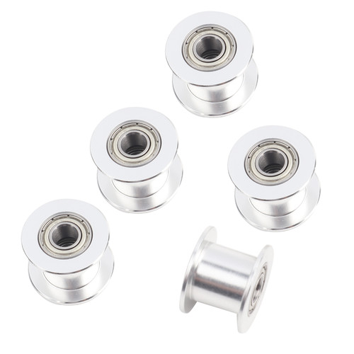 5pcs 3D Printer 2GT 20 Tooth Idle Pulley Without Teeth for Belt Width 10MM