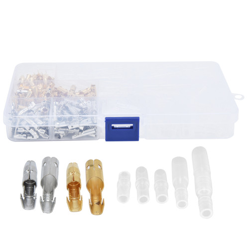 400pcs Electrical Automotive Wire Connector Kits Male Female Terminals Connector with Insulating Sleeves