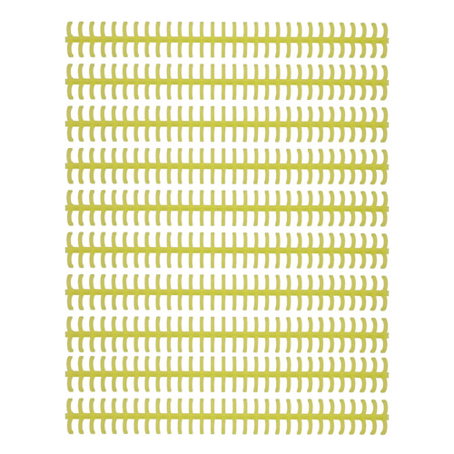 10 Pcs Loose Leaf Binding Spine 30 Hole Cuttable Wear Resistant PP Plastic 10mm Binding Comb for Student Office Yellow