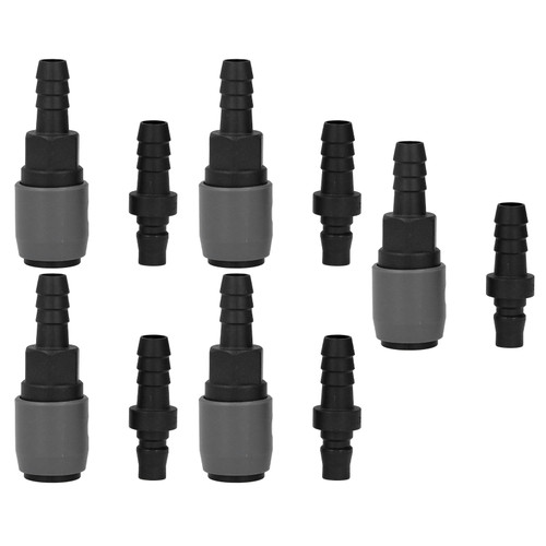5 Sets Quick Connector Lock Kit C Type Self Locking Air Coupler Plastic Steel Pneumatic Fitting(SH+PH40 )
