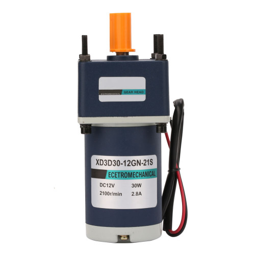 12V/30W Electric Permanent Magnet DC Gear Motor 1800/2100RPM Reduction Geared Motor(#10)