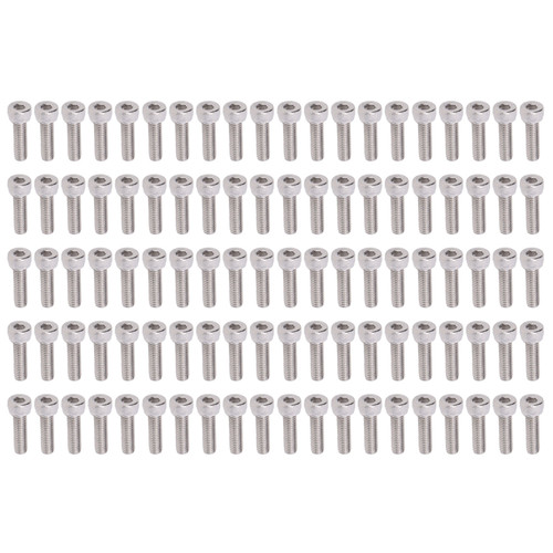 100Pcs Hex Socket Head Cap Screws Galvanized Steel Screw Kit Industrial Fasteners M4x0.7mm2800-0004-0012