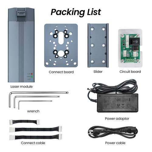 Atomstack R30 V2 Upgraded Infrared Laser Module 1064nm Laser for Engraving Metal and Plastic Compatible with all the Atomstack laser engraver and ortur/sculphon/twotree