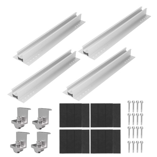 Solar Panel Mounting Bracket Set Aluminum Alloy Firmly Fixing Solar Panel PV Mounting Stand Rack