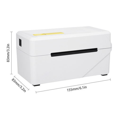 80mm Label Printer Wireless Desktop Thermal Printing Machine USB+BT Connection Support 1D 2D Barcode 40-80mm Print Width for Shipping Tags Business Restaurant Kitchen Supermarket Home Office Retail Store