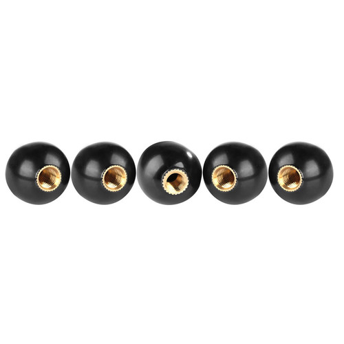 5pcs BM6*20 Round Bakelite Ball Gear Lever Shift Knob Machine Tool Replacement Copper Insert