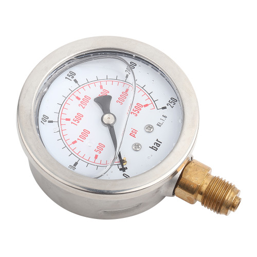 0-250Bar 0- 3750PSI G1/4 63mm Dial Hydraulic Water Pressure Gauge Meter