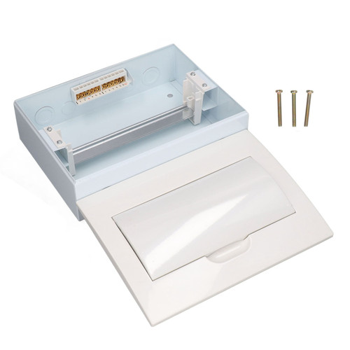 12 Way Power Distribution Box with DIN Rail Surface Mount Circuit Breaker Protection Box