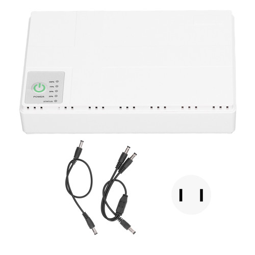 Uninterruptible Power Supply 5V 9V 12V Output 5V 2A USB Mini UPS for Camera Router 85‑265V US Plug