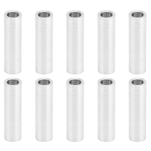 10Pcs Round Spacer Aluminum Alloy Unthreaded Standoff Support Fittings 6mm Outer DiameterLong 18mm