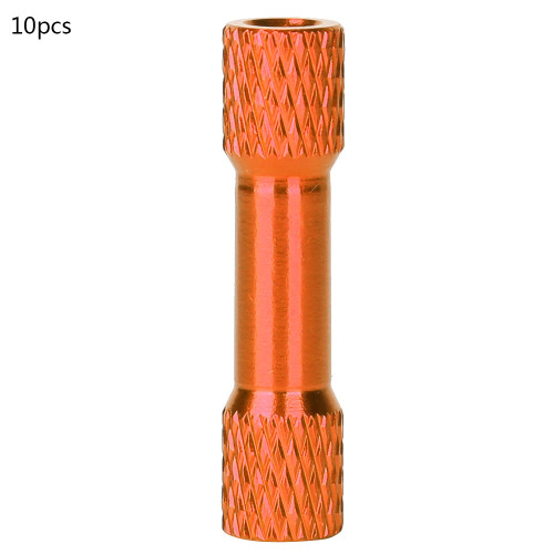 10 Pcs Standoff  M3x25mm Anodized Aluminum Alloy Female Thread Column Balanced Spacer for QuadcopterOrange