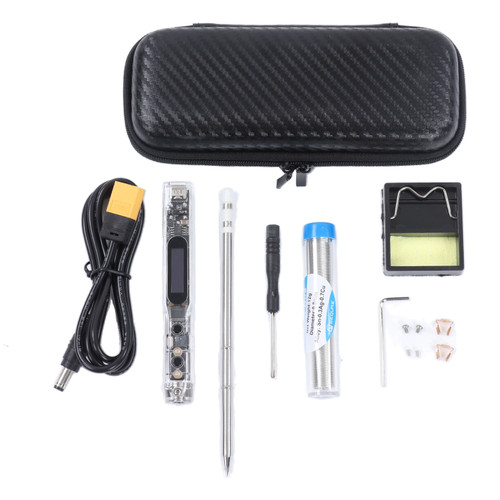 SI012 Digital Display Soldering Iron Portable Electric Welding Tool Kit with T12‑B2 Solder Tip