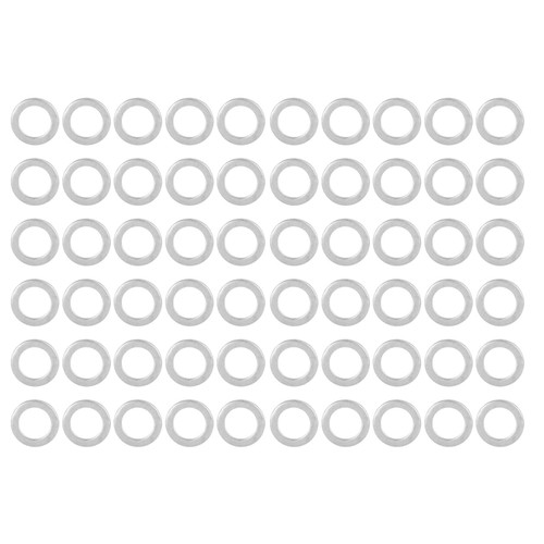 60Pcs Washer Flat Stainless Steel 6mm ID 9mm OD Accessory Set Kit for Maintenance4807-0609-0250