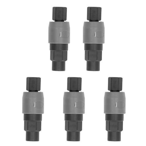 5 Sets Pneumatic Fitting Air Coupler Quick Connector Type C Self Locking Female Thread(SF+PF20 )