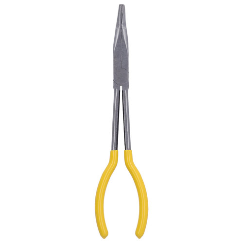 Long Reach Plier 45# Steel Long Needle Nose Pliers Cable Wire Cutter for Repairing 11in Length45°