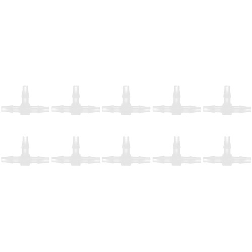10Pcs 3 Way Plastic Fitting Pressure Temperature Resistant T Shaped Tee 1/2 Barb Fitting5.6