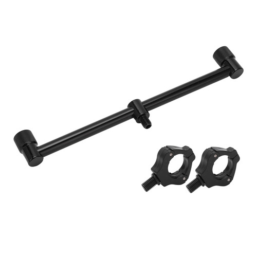 Carp Fishing Rod Holder Bracket Stand Carp Fishing Buzz Bars Black Magnetic Holder Head(2 Heads 25cm Bracket 2 Head )