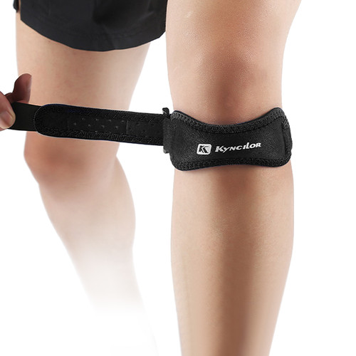 [通拓商品]1pc Patella Protective Support Strap Knee Shock Absorption Adjustable Belt Breathable Pressured Protector for Men Women Sports