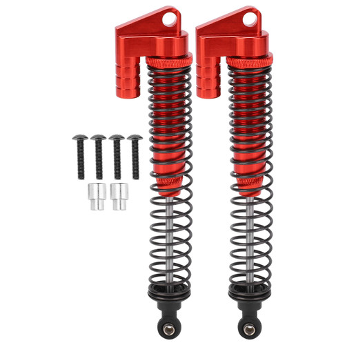 2Pcs RC Metal Shock Absorber Damper for SCX10II D90 90046 90047 90053 1/10 RC CrawlerRed