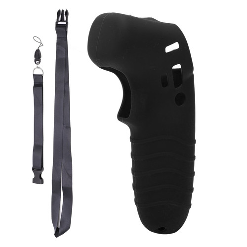Drone Controller Rocker Cover Silicone Sleeve Protector with Lanyard for Avata FPV Accessories Black