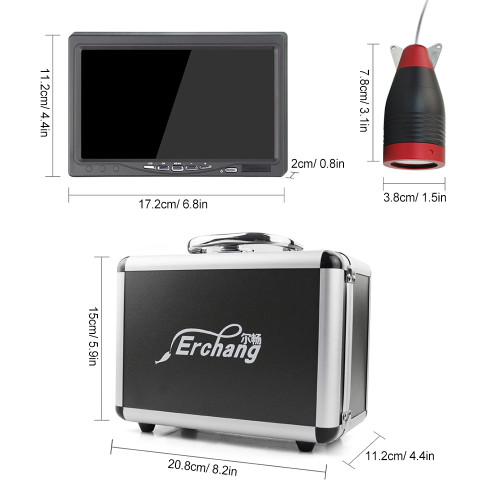7 Inch DVR Underwater Fishing Camera Portable Video Fish Finder for Lake Sea Fishing